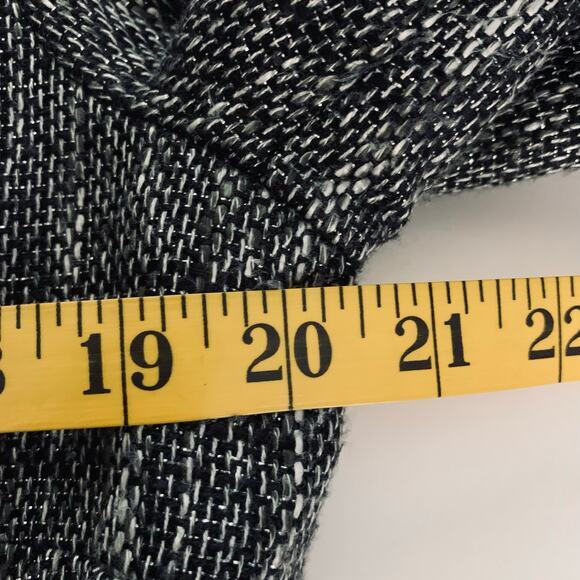 CHICO'S Blazer Jacket Duster Topper Coat Tweed Jeweled‎ Hook Metallic Thread - Picture 15 of 16